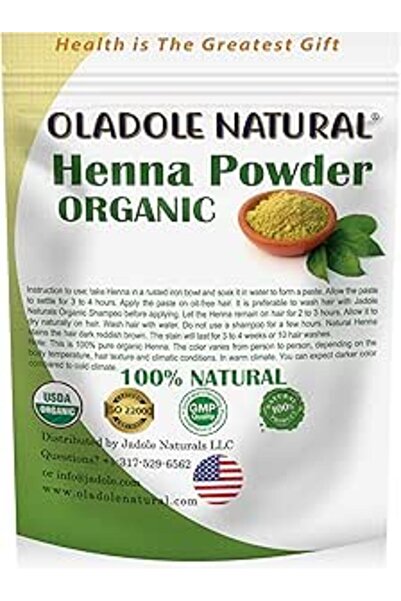 Oladole Natural مسحوق الحناء العضوي 300 جرام