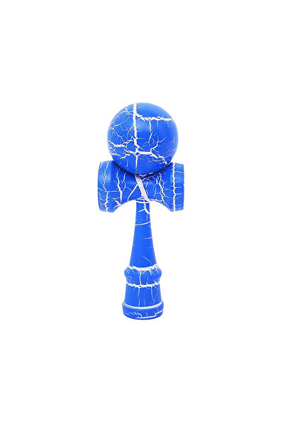 Berbis Kendama X Originala, Jucarie Interactiva din Lemn, 18 cm, Design Crack...