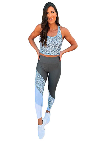 WildFashion Compleu sport fitness din top si colanti sport A762-18