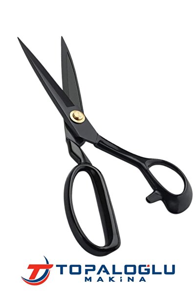 Broderi Pin 10 inç Somunlu Siyah Saplı Makas