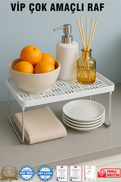 Vip Home Concept Market Ürünleri 1 Adet Çok Amaçlı Raf Tabak,Kupa,Bardak Rafı...