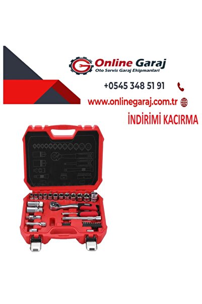 Arm مجموعة مفاتيح ربط احترافية 3/8 مكونة من 34 قطعة من الفولاذ S2