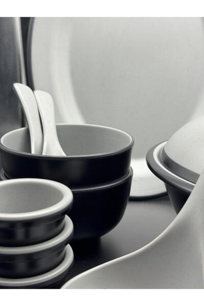 LANDREEN Luxury melamine dinner set for 4 people, 29 pieces