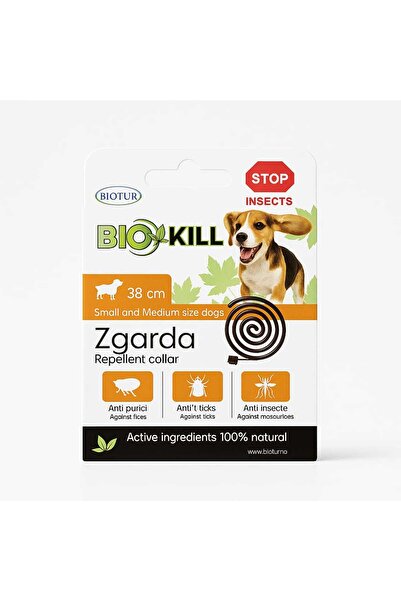 Bio Kill ZGARDA ANTIPARAZITARA CAINE TALIE MICA SI MEDIE 38CM