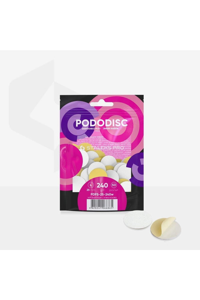 STALEKS PDFS-25-240( Yumuşak) zımpara Large Yedek Beyaz Törpüler, 240 Grit (5...