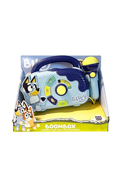 bluey يتضمن صندوق مكبر الصوت ميكروفونًا وأضواءً