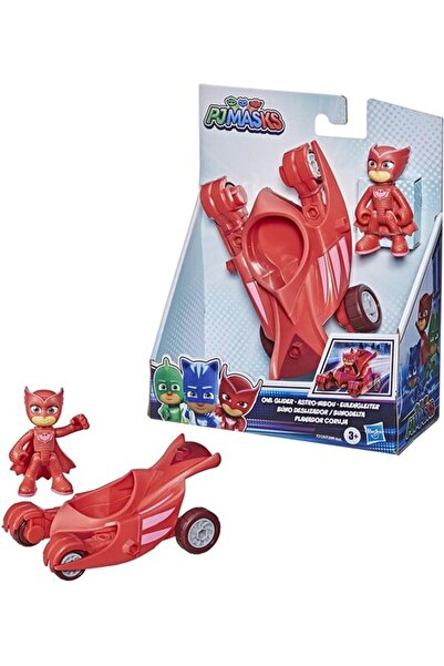 PJ Masks لعبة بومة شراعية للأطفال من سن 3 سنوات فما فوق، سيارة أوليت مع شخصية أوليت المتحركة