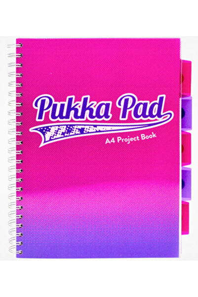 Other Caiet cu spirală Pukka Pad Fusion roz 200k/80g A4 8408-FUS
