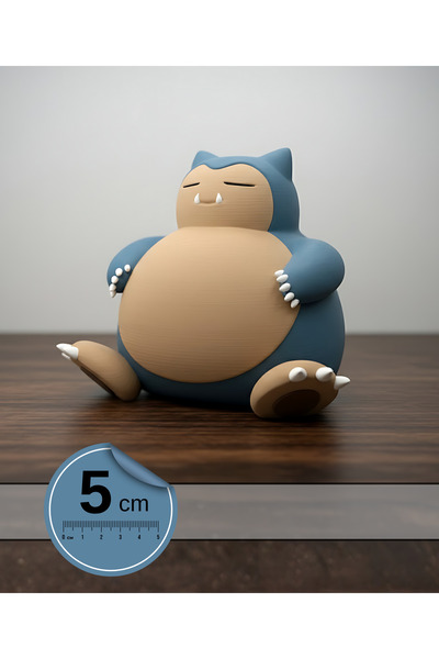 Anka Atolye Pokemon Snorlax Mini Masa Figürü (5cm) – Pokemon Koleksiyon için Mini Figür / Oyuncak