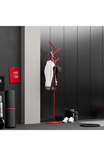 Adore Mobilya Ares Askılık-Kırmızı