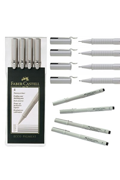 Other Faber-Castell Pigment Fineliners 4-Pack Case 166004 FC