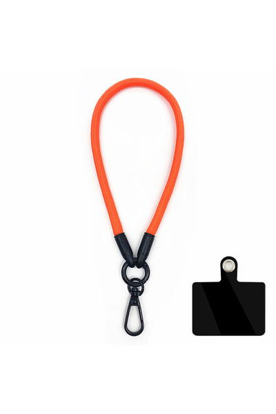 choice2 جراب هاتف محمول جديد باللون البرتقالي مع حبل معصم وحزام يد مع بطاقة ل...