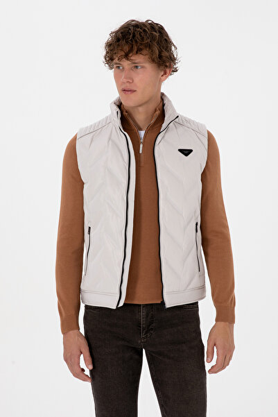 U.S. Polo Assn. Erkek Krem Yelek 50310304-VR256
