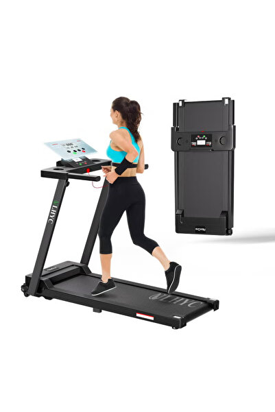 ULHYC جهاز مشي قابل للطي، سرعة 6.2 ميل في الساعة أسفل المكتب مع مقبض للمكتب المنزلي