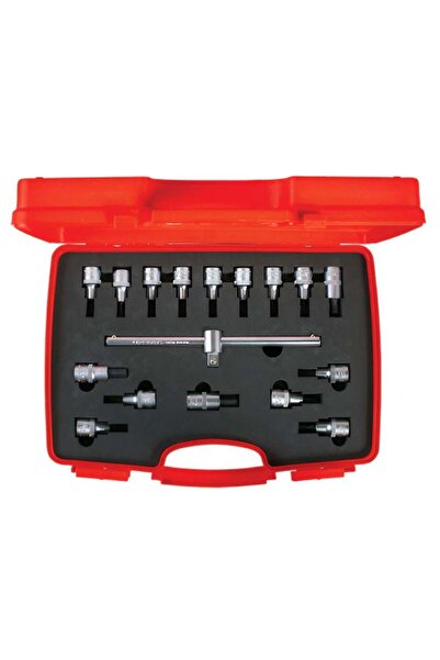 İzeltaş طقم مفاتيح ربط IZELTAS 1/2 1/2 مع رؤوس ألن وتوركس 17 قطعة