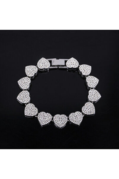 Choice4 Sliver Color 20cm ZAKOL 45CM New Hip Hop Tennis Chain Bracelet Neckla...