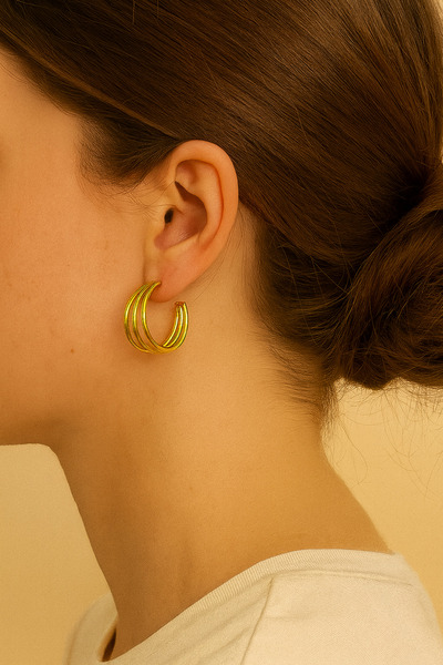 G Sport POLO Fashion Colorfast Steel Earrings