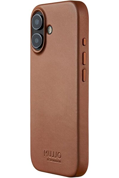 Mujjo جراب جلدي أصلي لجهاز (iPhone 17) - حماية معززة للكاميرا متوافقة مع MagSafe
