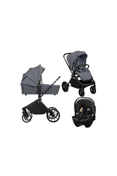 Lionelo Carucior 3 in 1, Lionelo, Mika Plus, Cu scoica auto Moxie Black Carbo...