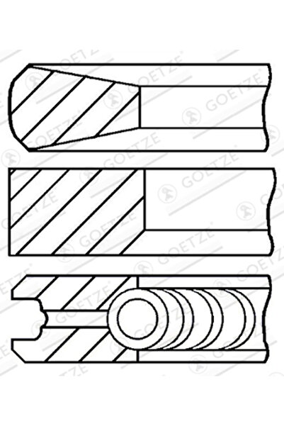 GOETZE ENGINE Set Segmenti Piston Honda Accord 7/Fr-5