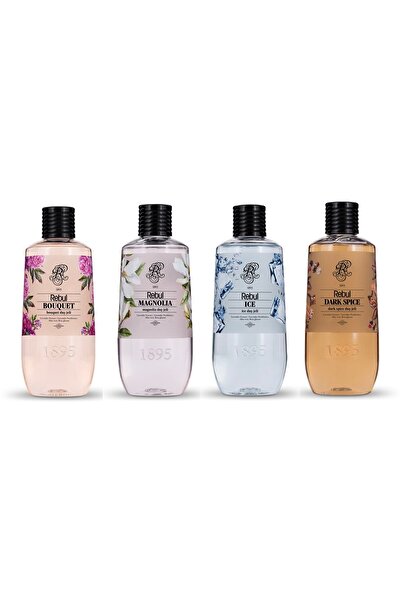Rebul Duş Jeli 500 ml Magnolia-Ice-Dark Space-Bouquet 4 lü Karma Set