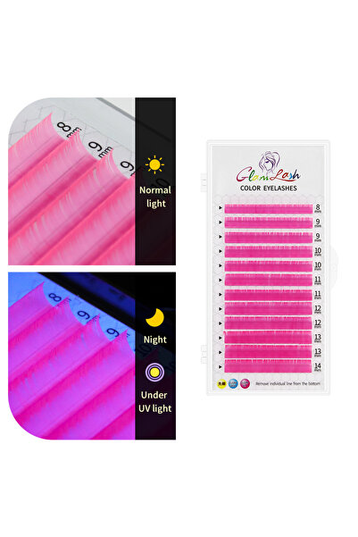 Choice1 8-14 مم مزيج 0.07 مم C الأشعة فوق البنفسجية الوردية GLAMLASH رموش ملونة أدبية Morandi رمادية فردية طبيعية زائفة C