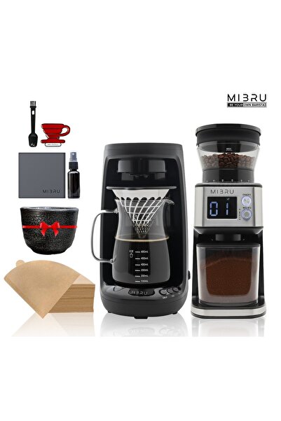 MIBRU Specialty Coffee Maker Set Today's Coffee Maker Professional Package with Electric Grinder