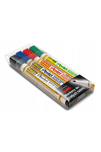 Other Set de markere Pentel cu ștergere uscată, 4 culori, MW85-4W