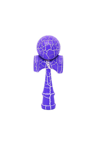Berbis Kendama X Originala, Jucarie Interactiva din Lemn, 18 cm, Design Crack...