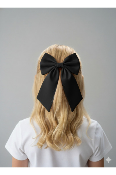 Sibel Günay Butik Cataramă simplă cu panglică neagră |   Accesoriu pentru o z...