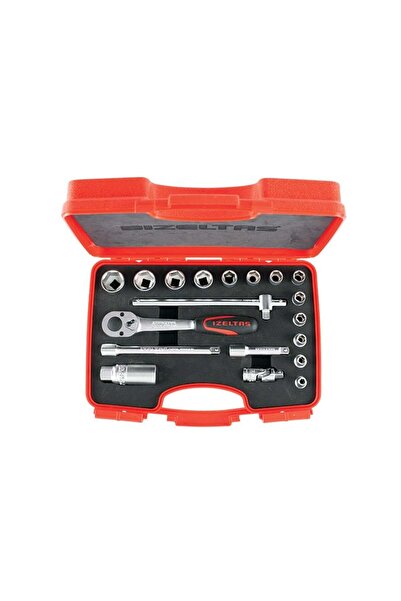 İzeltaş IZELTAS 3/8 Altı Köşe Lokma Takımı 19 Parça