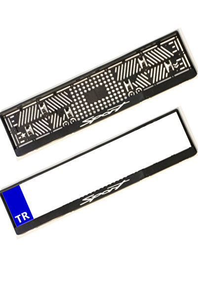 AUTO LUXURY Sport yazılı siyah araba oto plakalık 1 adet