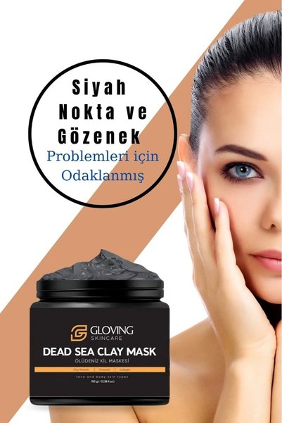 Glowingskıncare Pore ​​Firming Aging and Blackhead Blemish, Remover Collagen Dead Sea Clay Mask 150 Gr