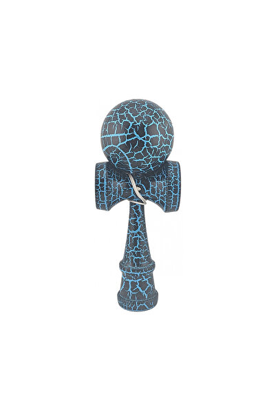 Berbis Kendama X Originala, Jucarie Interactiva din Lemn, 18 cm, Design Crack...