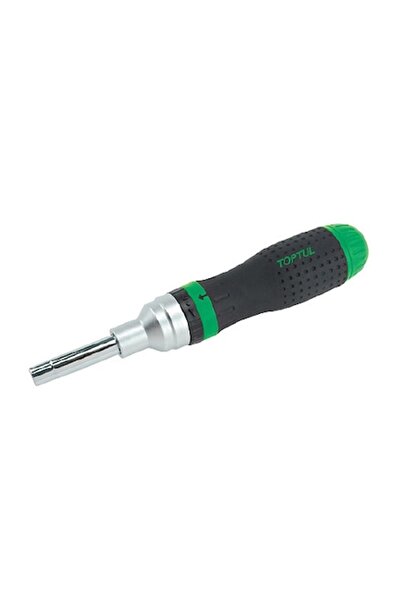 TOPTUL Reversible Ratchet Screwdriver, hex 1/4, 5/16, 7/16 in, active 50 mm, ...