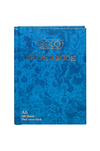Roco Record Book A6 Size 200 Pages (100 Sheets)