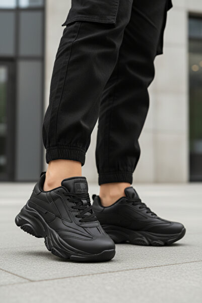 WALKWAY Black Lace-Up Women's Sneaker Drk171 g