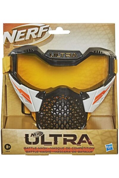 Nerf قناع المعركة الفائقة، حزام رأس قابل للتعديل، تصميم قابل للتنفس، واقي وجه...