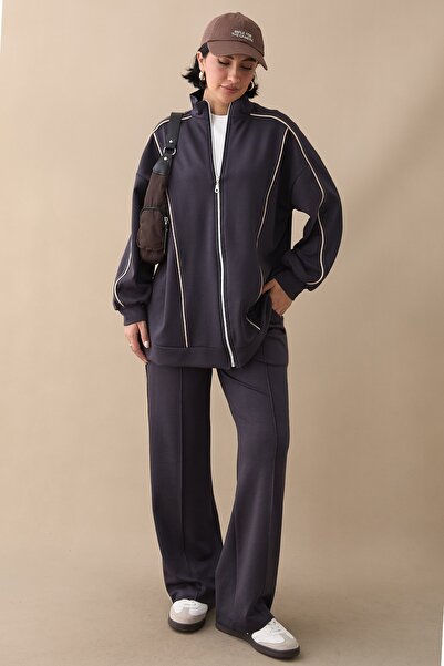 InStyle Διπλό Σετ Ανθρακί με με ρέλι Φερμουάρ