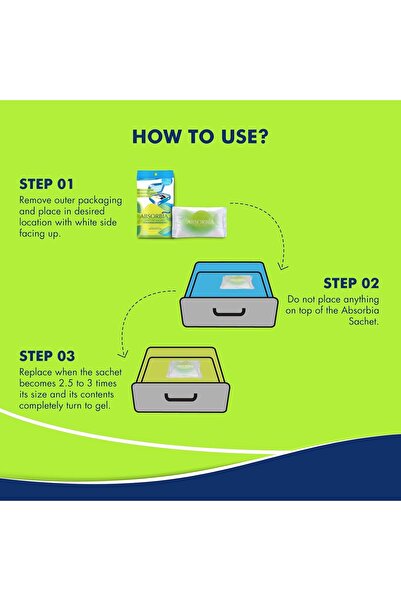 Other Absorbia Moisture Absorber Sachets - Pack of 3 (200 ml each)