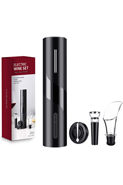 Choice BLack 3in1 Electric Bottle Opener with Foil Cutter Corkscrew Wine Accessories Smart Automatic Wine O