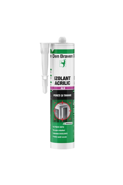 Den Braven Etanșant acrilic Acryl-W, alb 280ml / D12002204