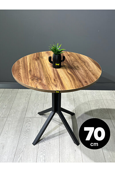 hey modüler mobilya Nisa Kemençe Yuvarlak Mutfak Masası Yemek Masası Metal Si...