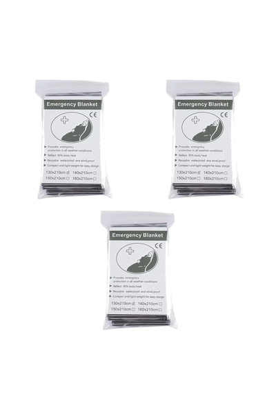 Choice5 3PCS 1-10PCS Emergency Blanket Outdoor Survive First Aid Military Res...