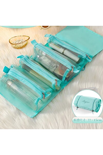 Choice حقيبة مستحضرات تجميل قابلة للفصل محمولة بسعة كبيرة 4 في 1 حقائب مكياج ...