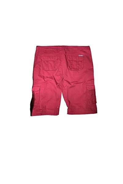 Lee Cooper cargo shorts for men, red, size S