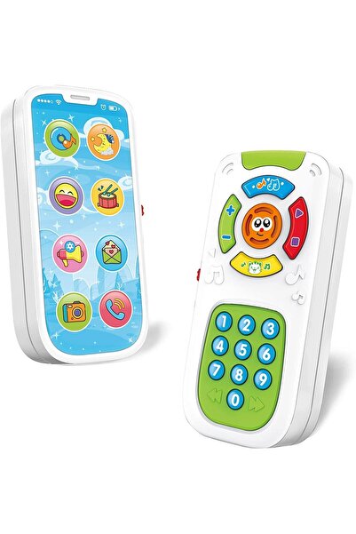 OEM Jucărie educațională interactivă 2 în 1, telefon și telecomandă, cu sunet...