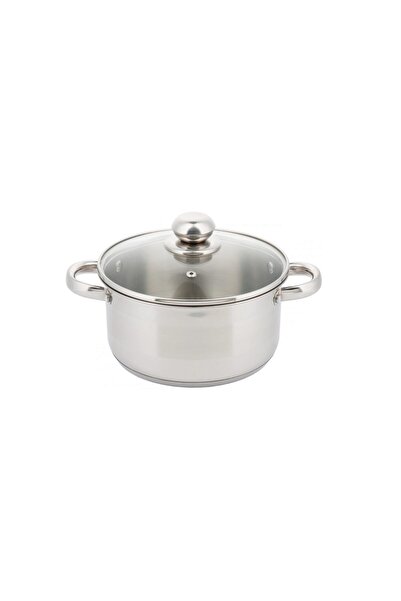 Kinghoff Oala din inox 6litri cu capac sticla, 24 cm,fund termic multistrat,