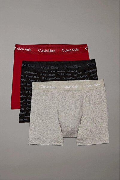 Calvin Klein Erkek 3lü Boxer Çok Renkli