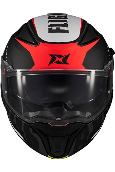 AXXIS Panther Flight Parlak/Siyah/Gri/Kırmızı kask